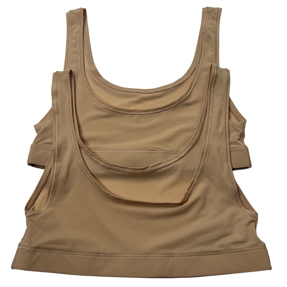 SKIMS Jelly Sheer Scoop Neck Bralette Lot of 2 Clay Extra Small - Picture 3 of 10